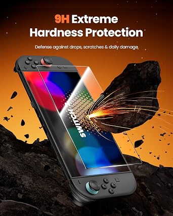 VOYEE Screen Protector for 2025 Switch 2, 7.9 Inch Tempered Glass 3 Packs, 9H Hardness Anti Scratch, Ultra HD Clear, Bubble Free, Touch Sensitive, Easy Installation Kit Included