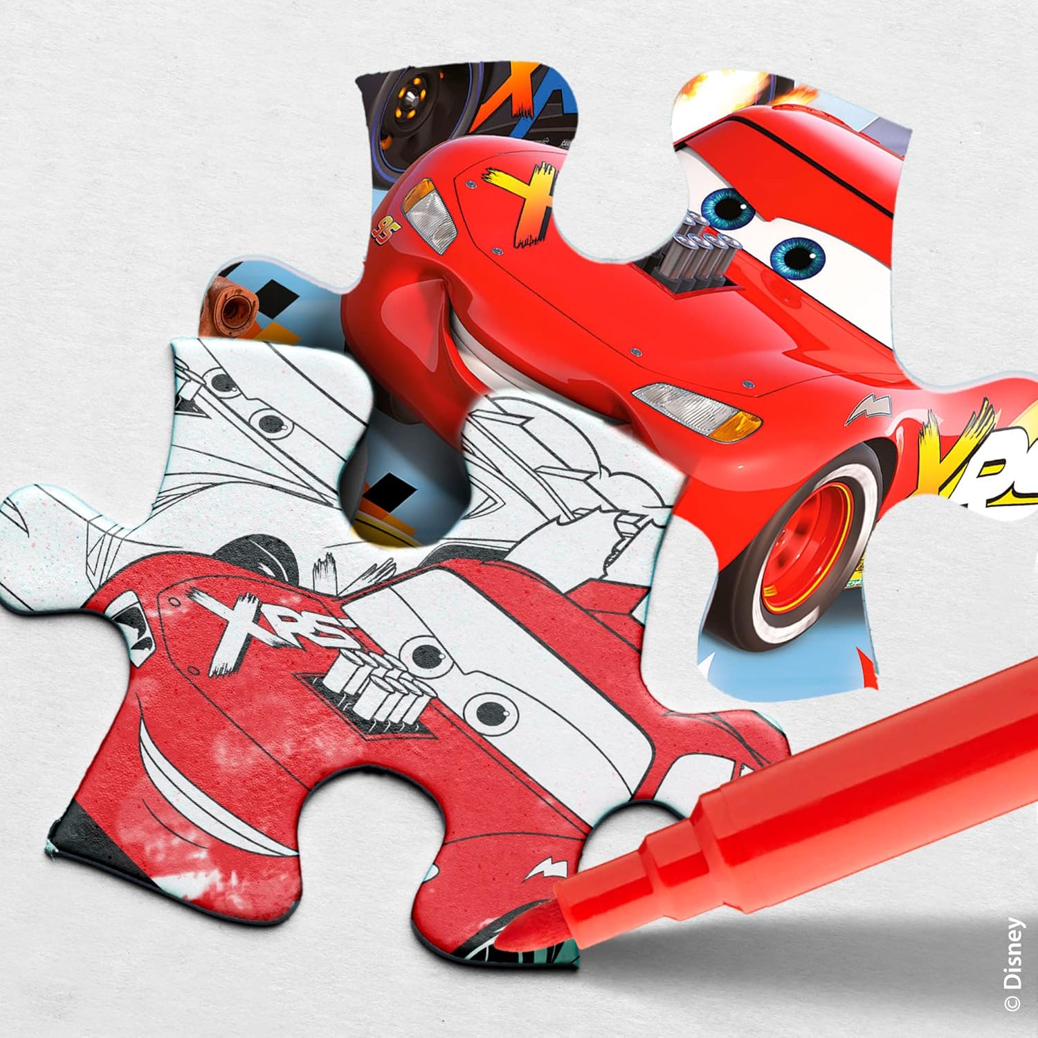 Lisciani Giochi Disney Puzzle DF Maxi Floor 150 Cars, Colour, 91805