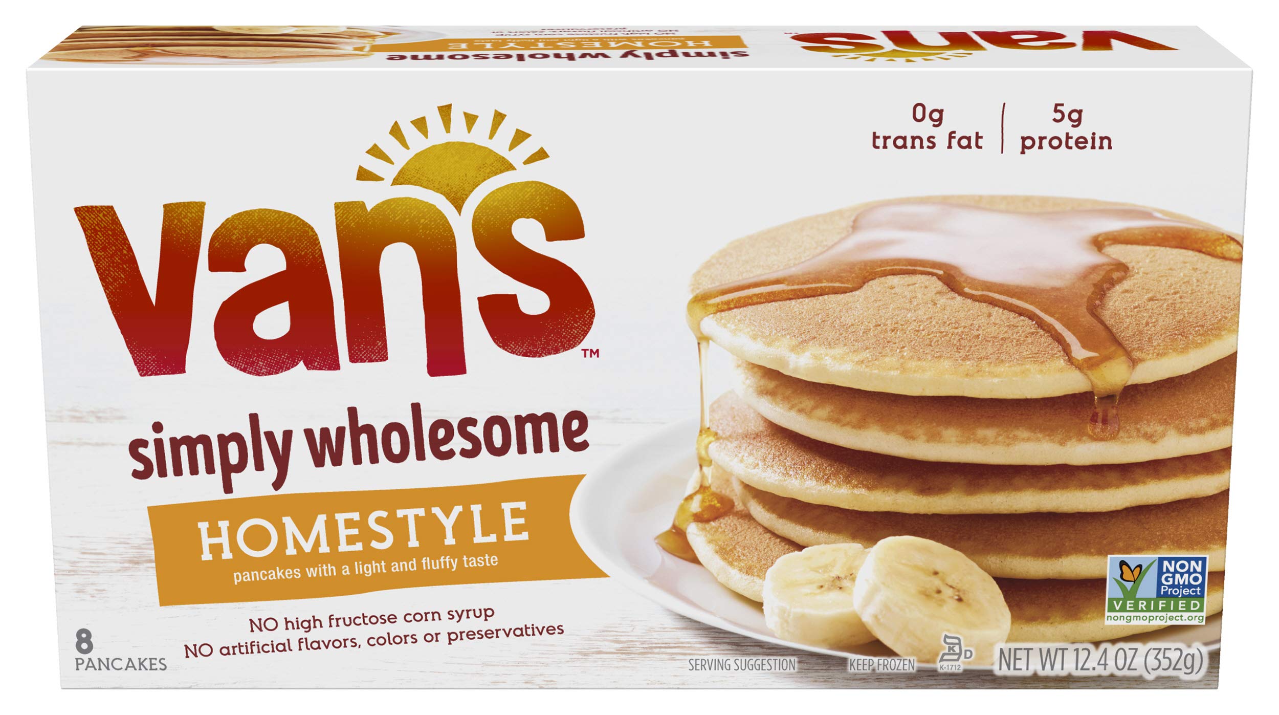 Van's, Pancakes Buttermilk, 12.4 oz (Frozen)