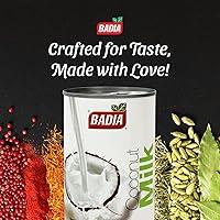 Vista 2 de Badia Leche de coco, 13.5 oz - Base de coco cremosa y rica para cocinar, hornear y licuados de frutas
