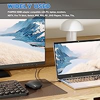 Vista 6 de PANPEO Adaptador HDMI de Ángulo Recto 8K@60Hz, Adaptador HDMI de 90 Grados y 270 Grados (Paquete de 2)