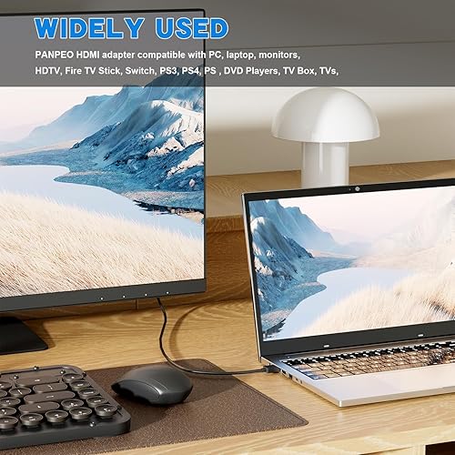 Miniatura 6 de PANPEO Adaptador HDMI de Ángulo Recto 8K@60Hz, Adaptador HDMI de 90 Grados y 270 Grados (Paquete de 2)