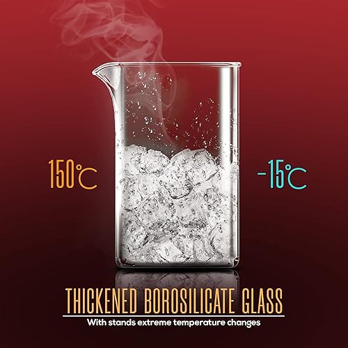 Miniatura 40 de Utopia Kitchen Cafetera de prensa francesa de 12 onzas, 0.35 litros, tetera, prensas de café de viaje, resistente al calor, olla de borosilicato