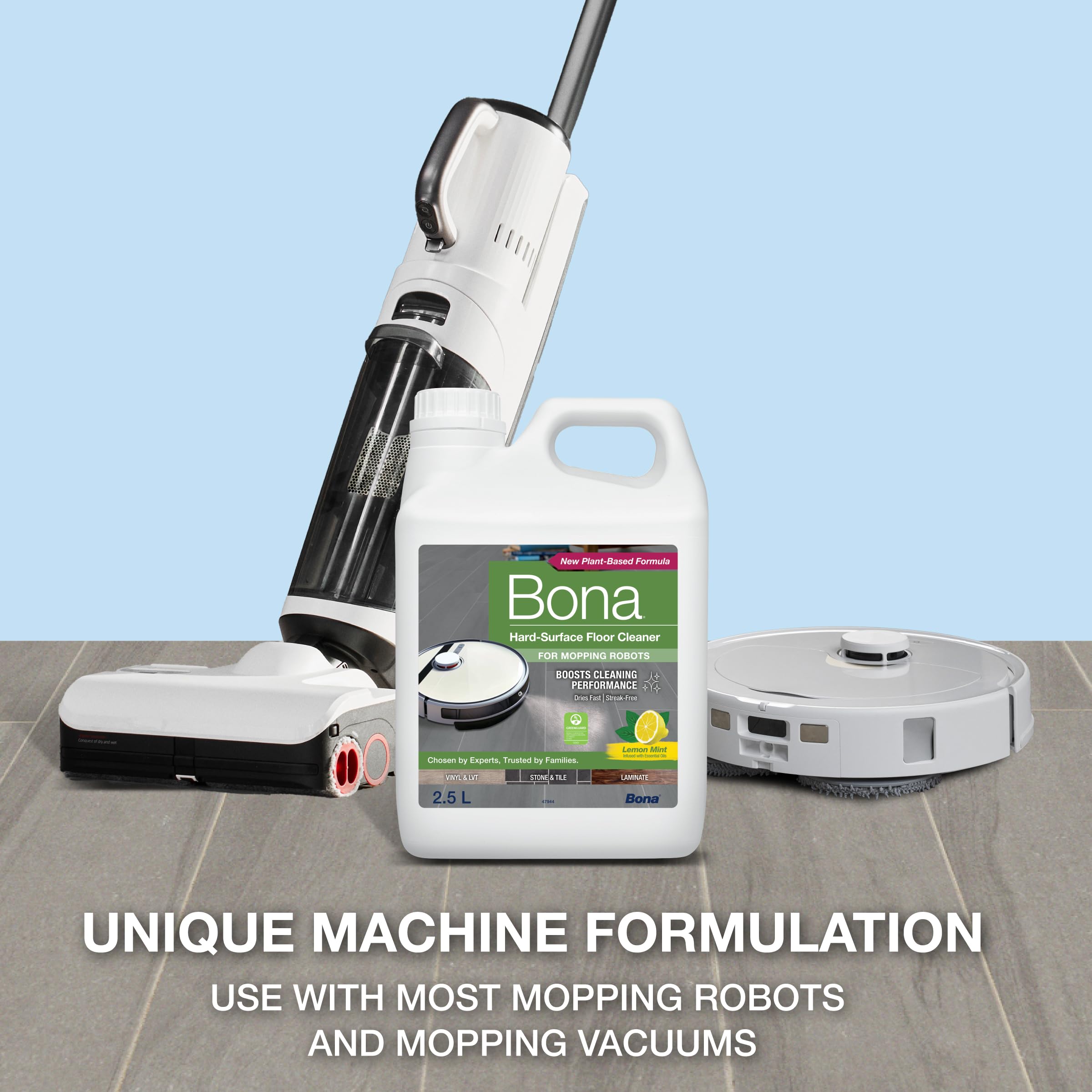 Bona Hard-Surface Floor Cleaner for Mopping Robots 2,5 l