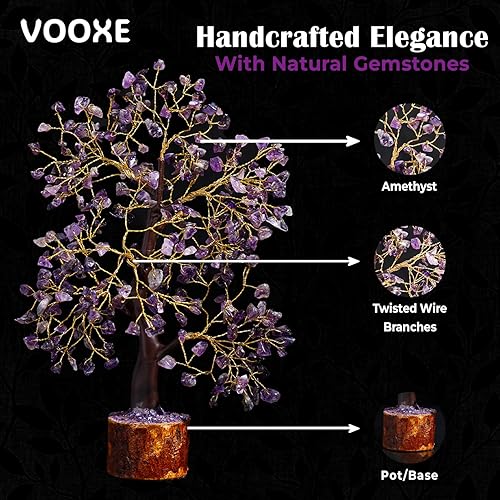 Miniatura 3 de Árbol de cristal de la sabiduría hecho a mano, piedra curativa para el hogar, la oficina y la decoración de escritorio, para hermanas, mujeres