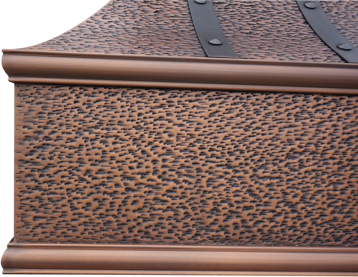 CT Copper Tailor Copper Vent Hood Wall Mount,42'' W,48''H, 1150 CFM Exhaust Fan,Stainless Steel Vent,LED Light,Dishwasher-Safe Baffle Filters,CT-VH7ETR