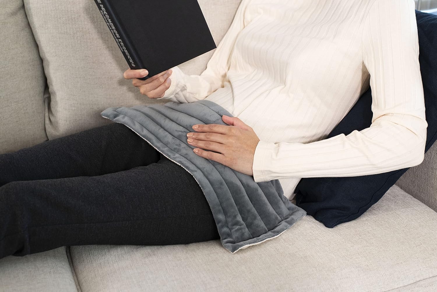 Dreamtime Warming Pad Relaxing Stress Relief Soothing for Sore Muscles, Gray, Lavender, 1 Count