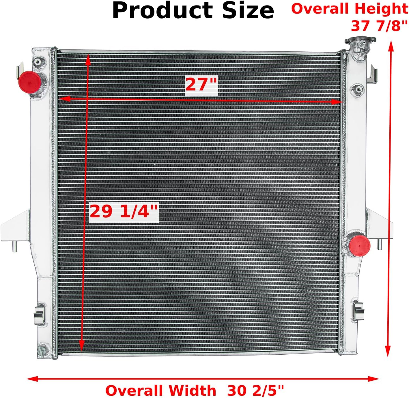 ReadyCool 3 Rows Aluminum Radiator for 2003-2009 Dodge Ram 2500 3500 5.9L 6.7L Cummins Diesel 2004 2005 2006 2007 2008