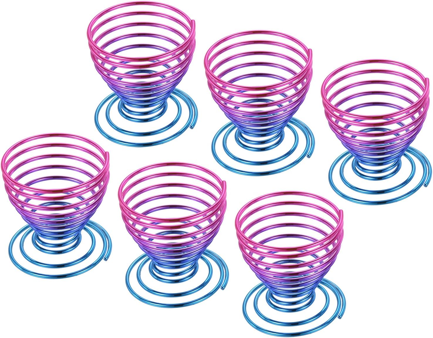 M METERXITY 6 Pack Air Plant Holders Metal Planter Stand