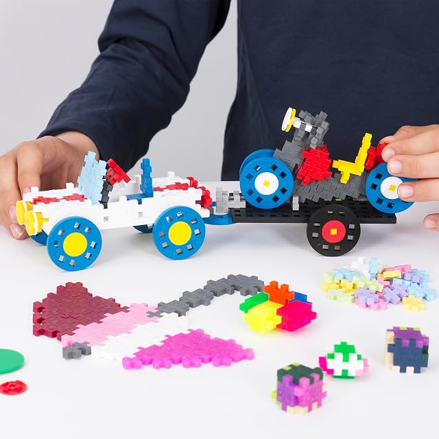 Foto 5 de 8 de PLUS PLUS MÁS MÁS - Baúl de Descubrimiento Juego de construcción - 4000 Piezas y Ruedas GO! - PP3903