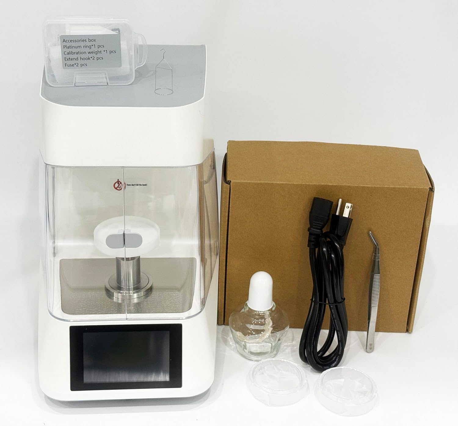 Liquid Surface Tensiometer Liquid Interfacial Tension Meter Tester with Pt Loop Range 0~1000mN/m Precision 0.1mN/m Use Du Nouy Ring Method to Measure The Surface Tension and Interfacial Tension