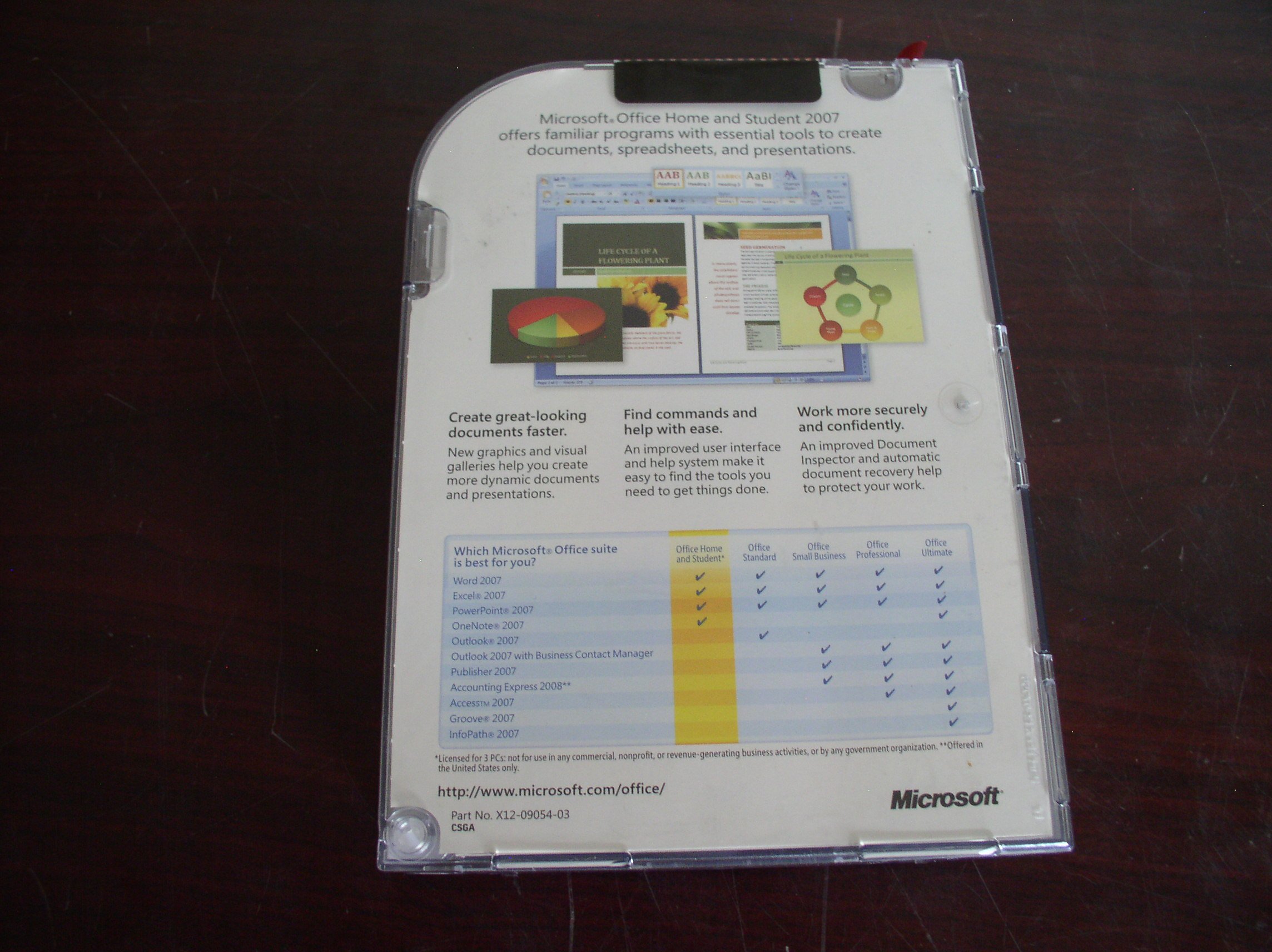 Microsoft Office 2007 Home and Student Edition--for purchase with PC Hardware only, 3 Users (PC)