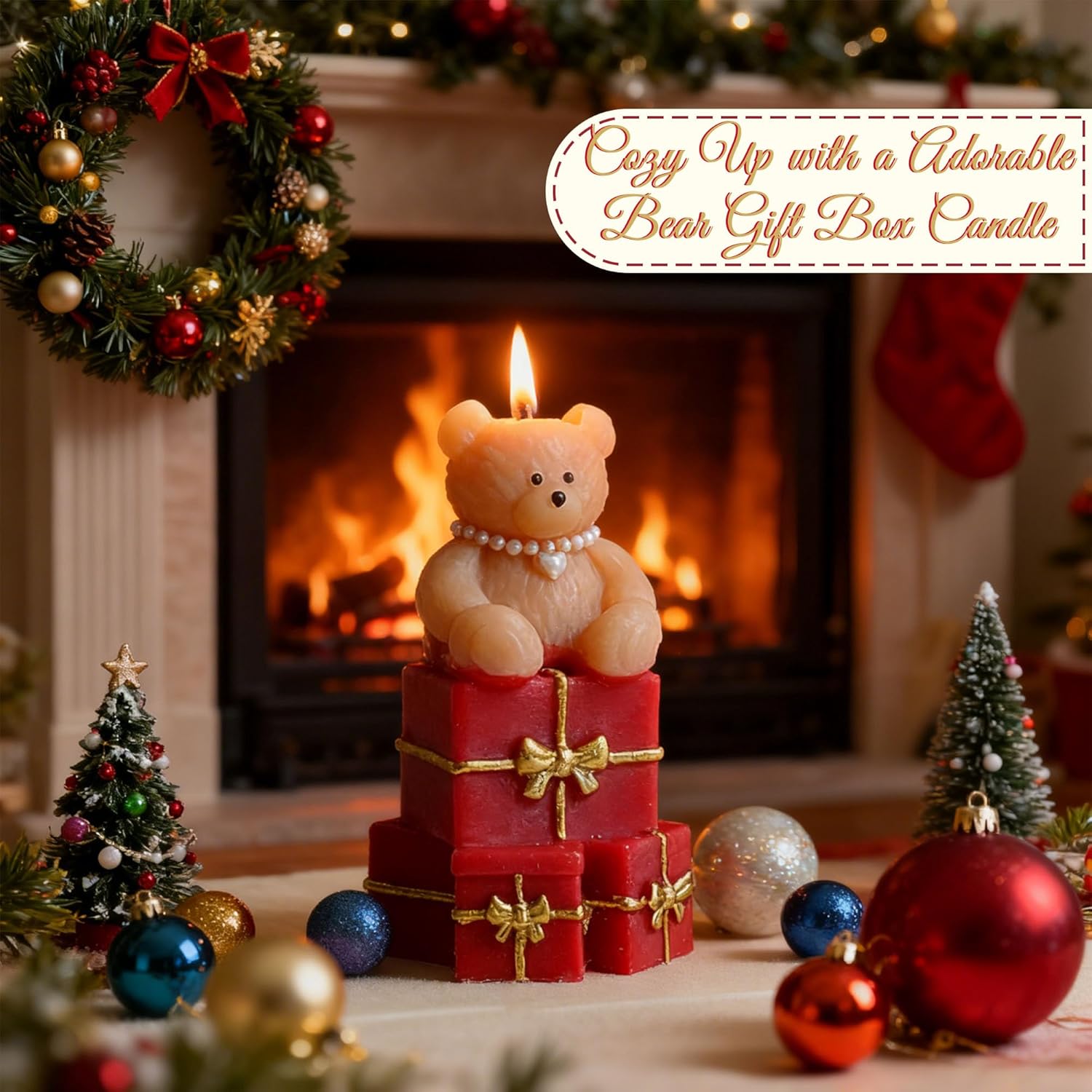 Valentine‘s Day Gifts for Her - Romantic Spa Gift Basket with Cup, Bath Bombs, Scented Candle, Fuzzy Socks & Bath Set, Relaxing Self Care Package for Women - Birthday Gift for Wife, Girlfriend, Mom - Image 6