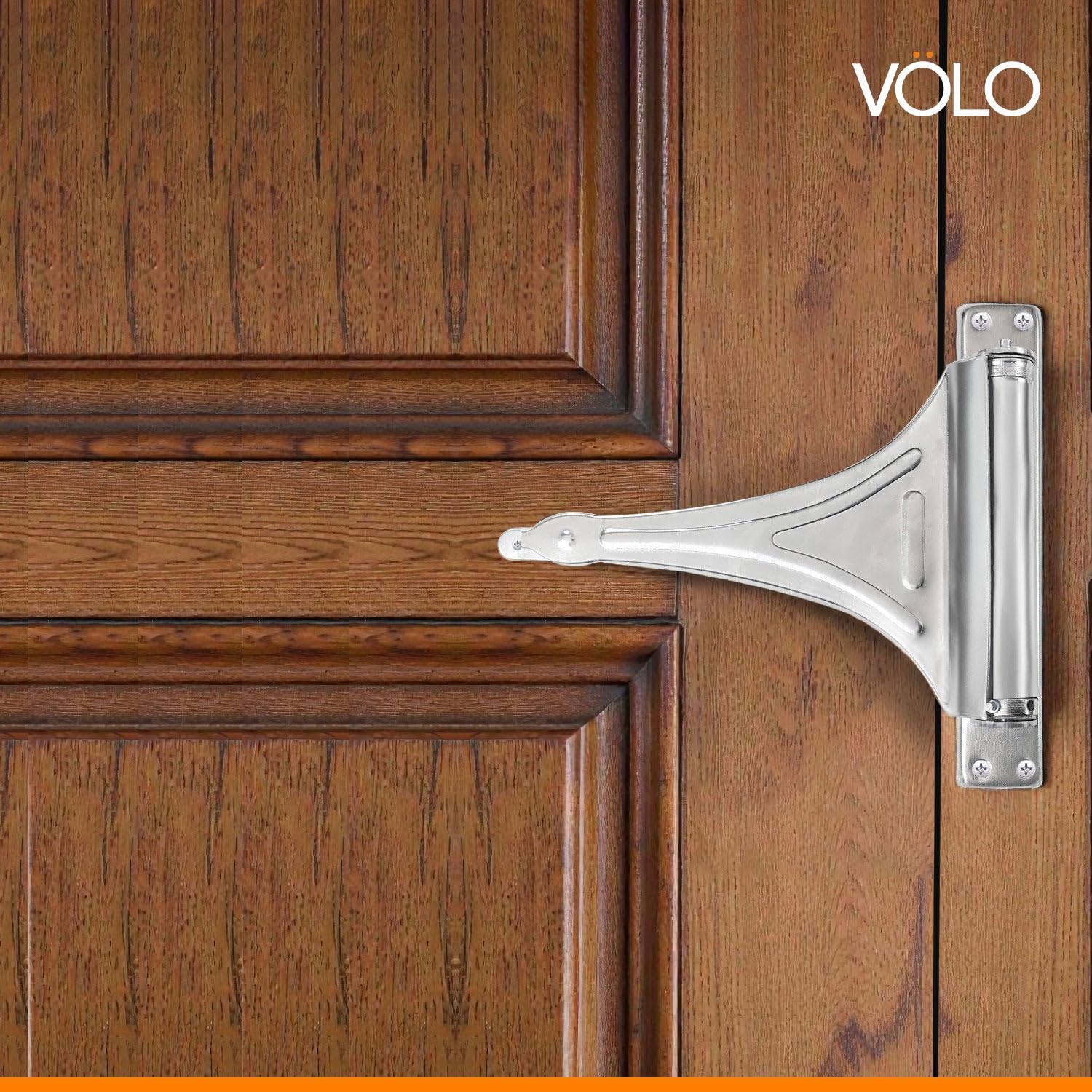 VOLO Spring Based Door Closer – Automatic Self Closing Door Closer for Wood, Aluminium & PVC Doors – 4 Adjustable Speed, Durable All-Metal Construction | (30KG | Helical Spring | Chrome, 1 Piece) — Amazon image 9