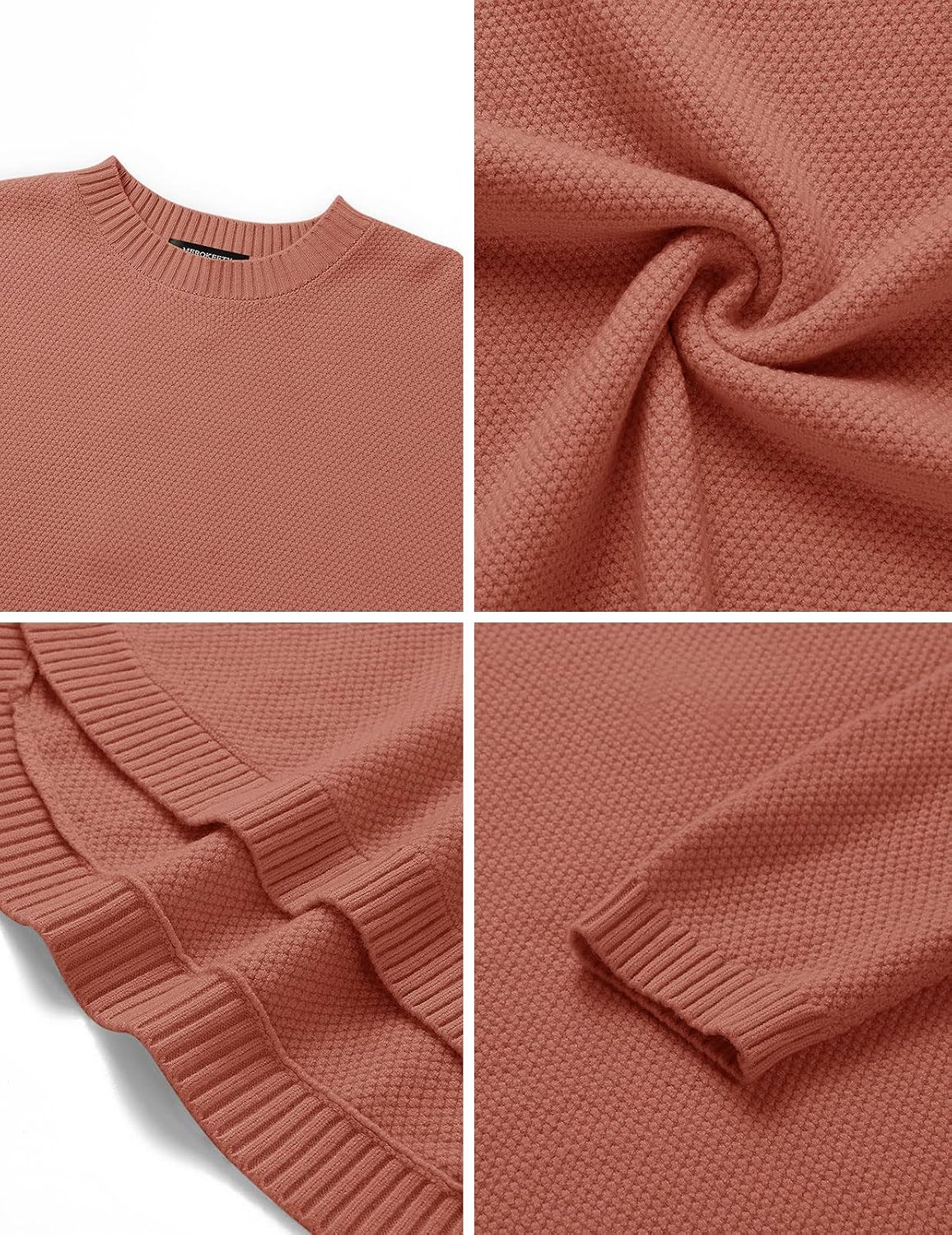MEROKEETY Fall Long Sweaters for Women 2026 Trendy Long Sleeve Cute Knit Outfits Loose Fit Crewneck Work Casual Pullover