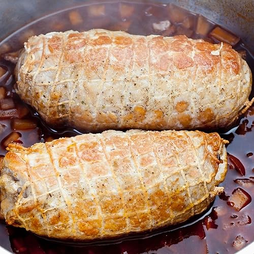 Miniatura 5 de Rollo de red de carne de 16.4 ft, tamaño 18, carne ahumada elástica de aves de corral, malla de jamón para carne de carnicero, rollo de red de