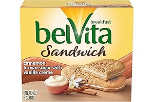 belVita Breakfast Biscuit Sandwiches, Cinnamon Brown Sugar with Vanilla Cream