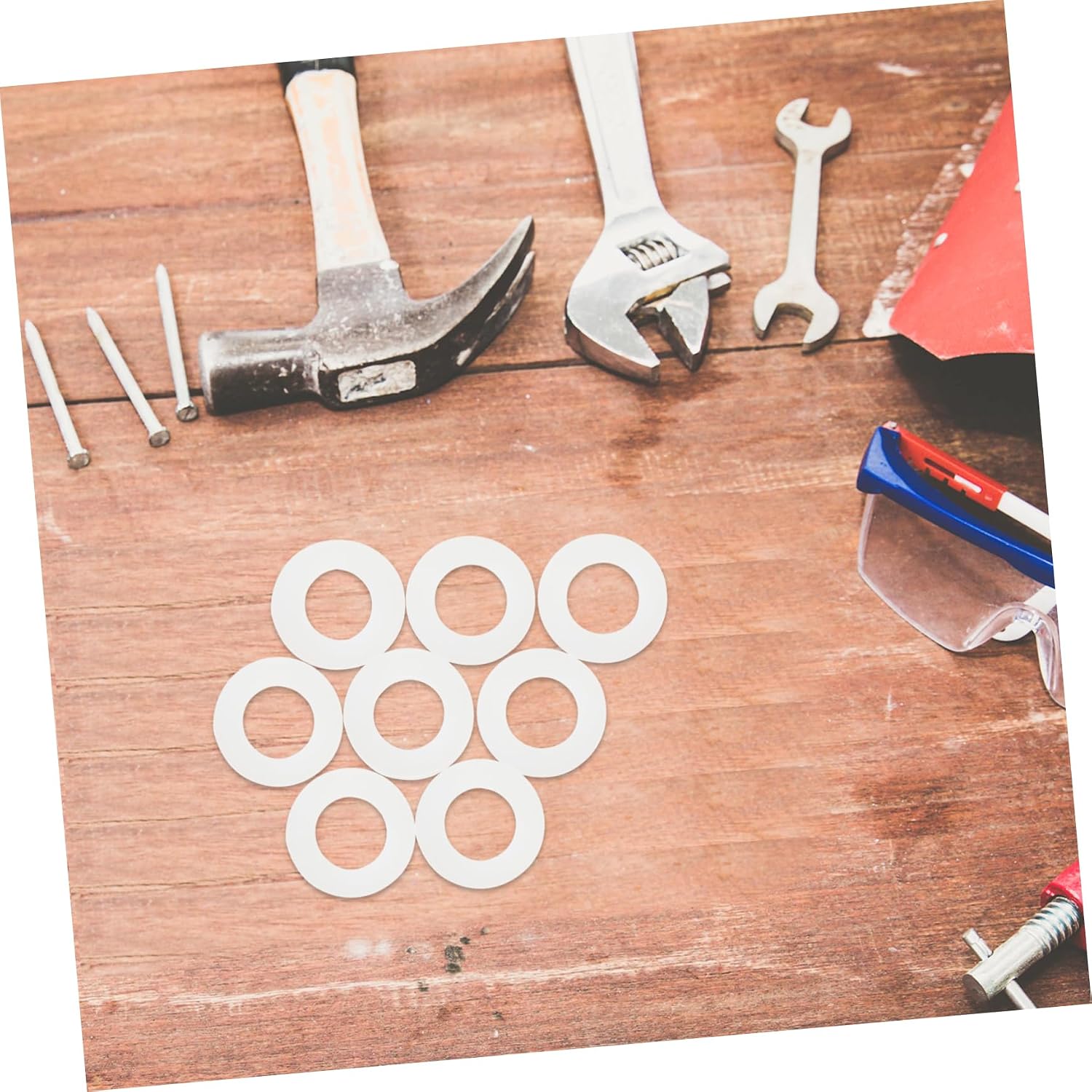 20pcs Nylon Flat Sealing Washers for Home Accessories Loose Gasket Fastening Appliance Equipment Maintenance Washers Ф