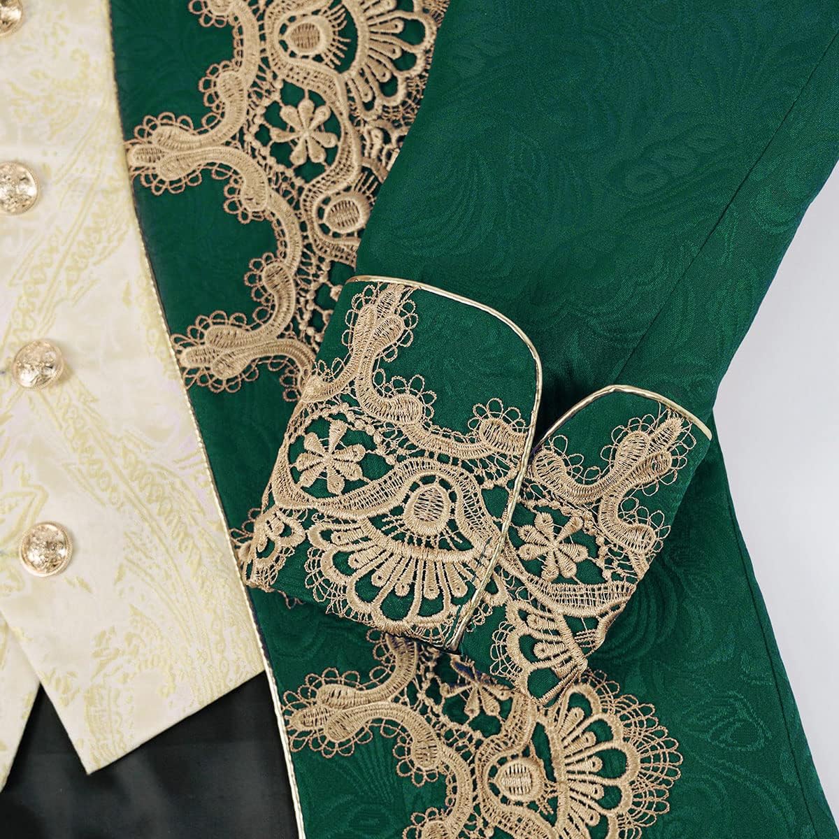 Men's Medieval Steampunk Jacket Victorian Literature Retro Gothic Tuxedo Halloween Costume - Image 6