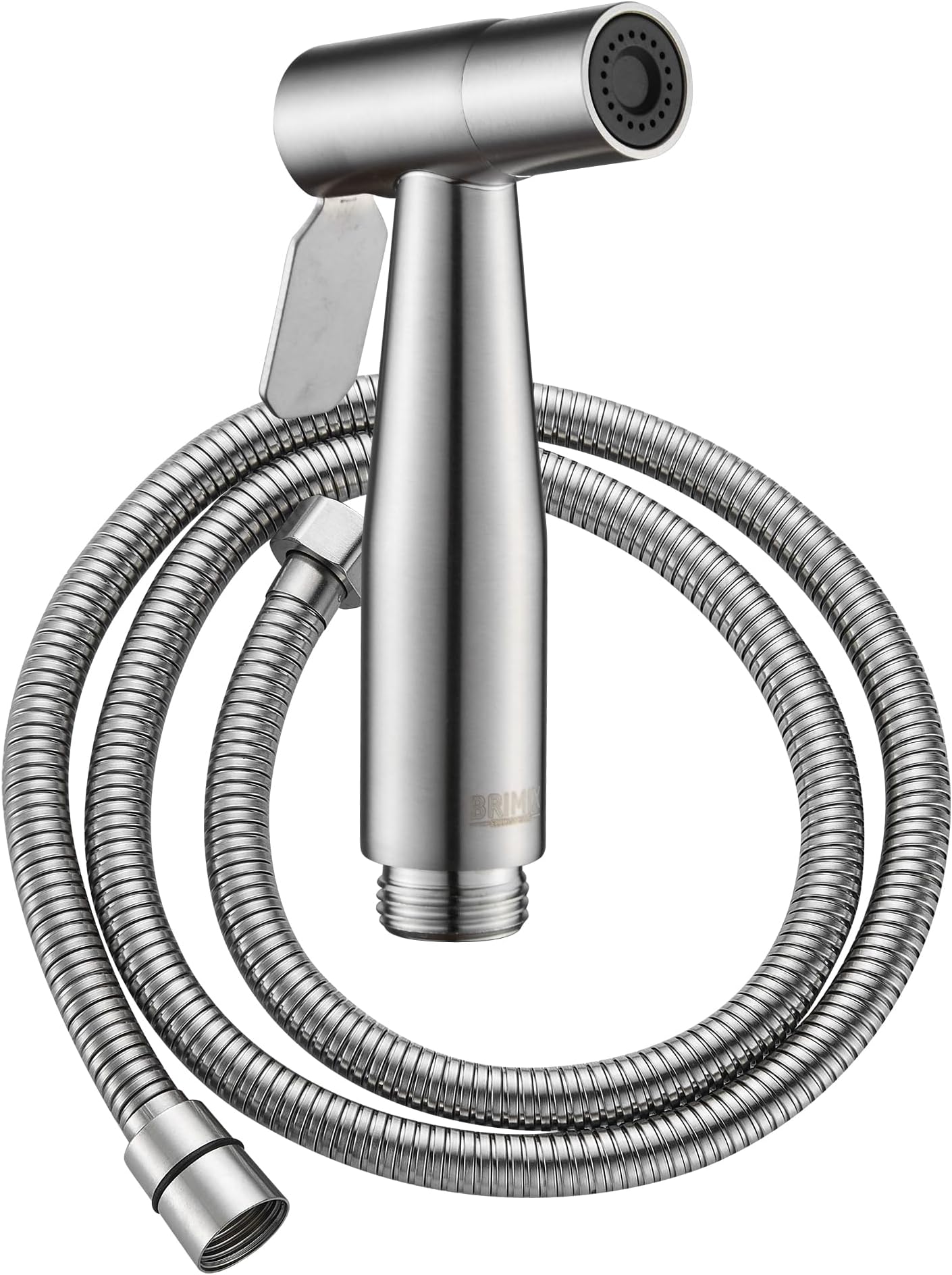 Handheld Bidet Sprayer for Toilet Shattaf Set with 1.2M hose Cloth Diaper Bathroom Cleaning Muslim Shower Personal Hygiene Stainless Steel Brushed