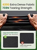 Vista 3 de Cubierta para cortacésped de montar, Eventronic 54" Cubierta para tractor cortacésped de montar Impermeable Resistente Duradera