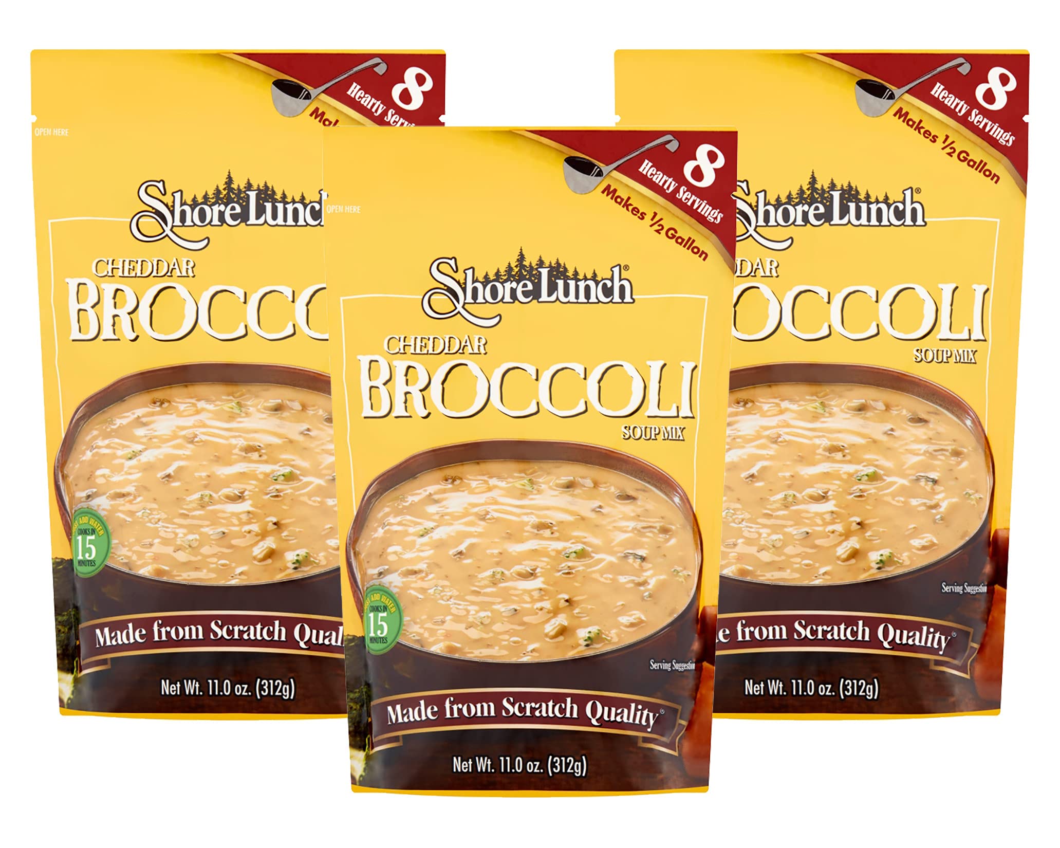 Shore Lunch Cheddar Broccoli Soup Mix, 11-Ounce (Pack of 3)