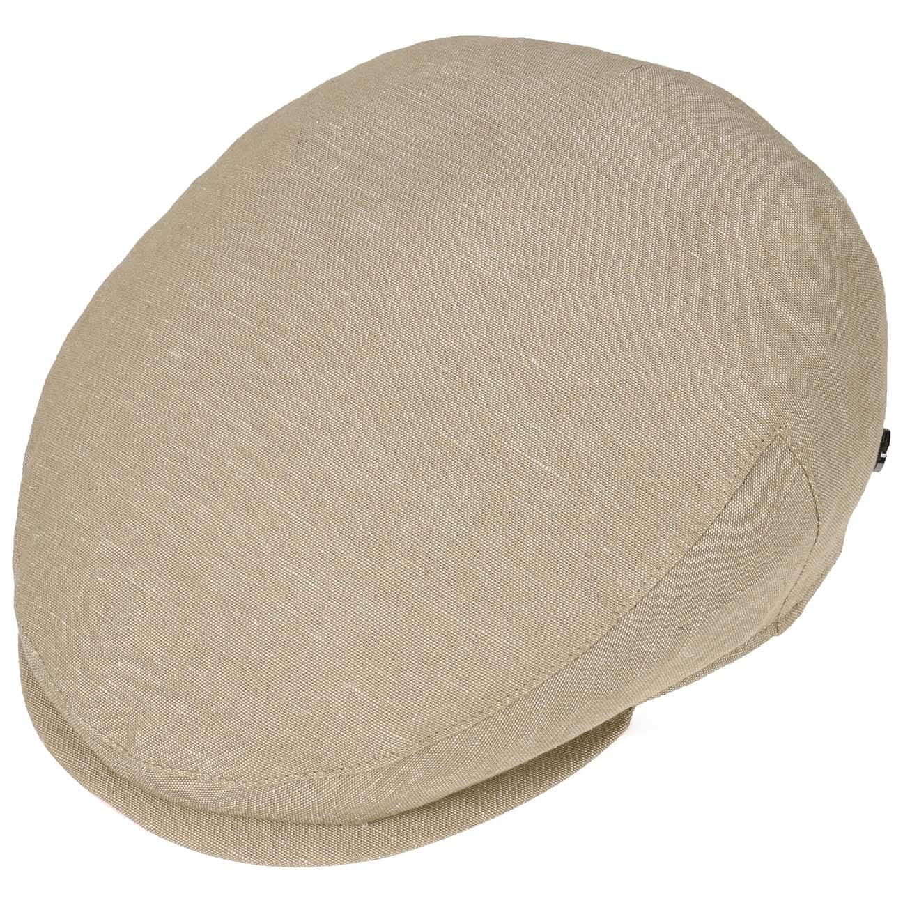 Lierys Casquette Plate en Lin Inglese Homme - Made in Italy Gavroche avec Visiere, Doublure Printemps-ete Ete