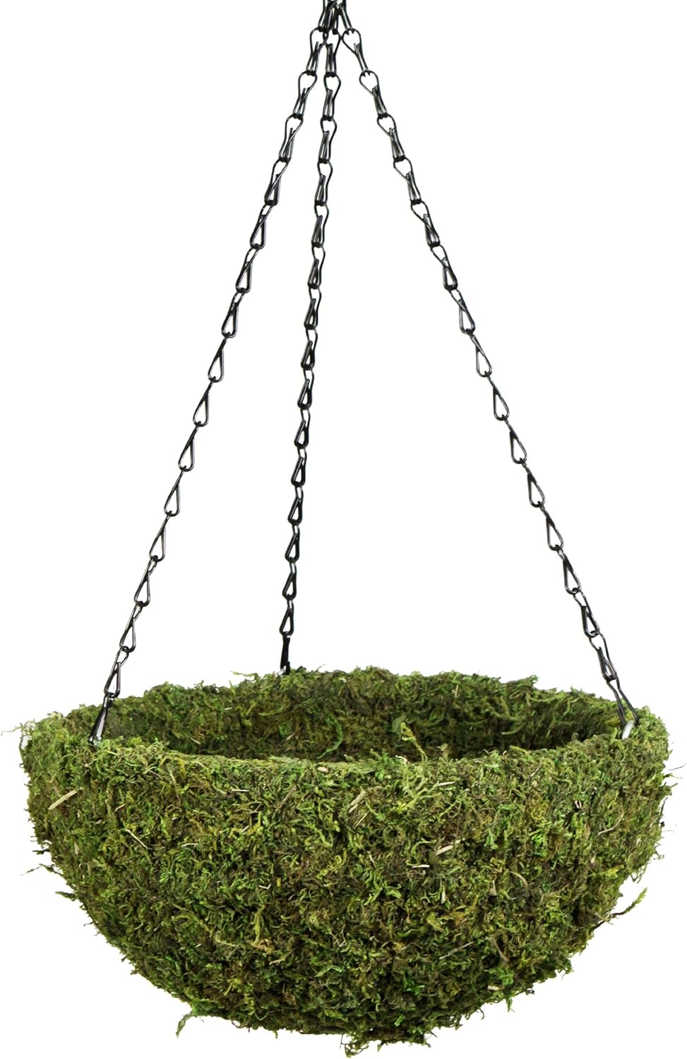 SuperMoss (29201) MossWeave Hanging Basket - Round, Fresh Green, Medium (14.5 Diameter)"