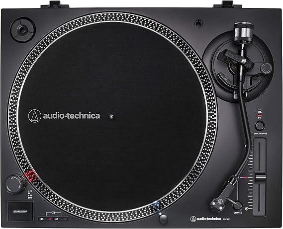 Audio-Technica AT-LP60XBT-USB-BK Fully & AT-LP120XUSB-BK Direct-Drive Turntable (Analog & USB), Fully Manual, Hi-Fi, 3 Speed, Convert Vinyl to Digital, Anti-Skate and Variable Pitch Control Black