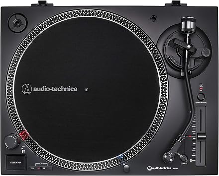 Audio-Technica AT-LP60XBT-USB-BK Fully & AT-LP120XUSB-BK Direct-Drive Turntable (Analog & USB), Fully Manual, Hi-Fi, 3 Speed, Convert Vinyl to Digital, Anti-Skate and Variable Pitch Control Black