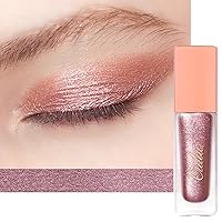 Vista 1 de Oulac Sombra de ojos líquida con purpurina - Acabado metálico y brillante, cobertura antiadherente de una sola pasada, secado rápido y resistente a