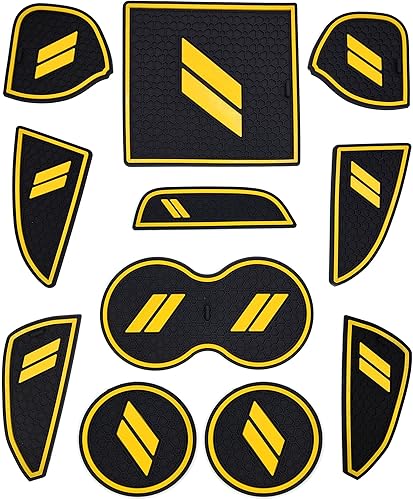 Miniatura 8 de Alfombrillas antipolvo para Dodge Challenger accesorios 2015 2016 2017 2018 2019 2020 2021 2022 2023, se adapta a la medida forros de portavasos