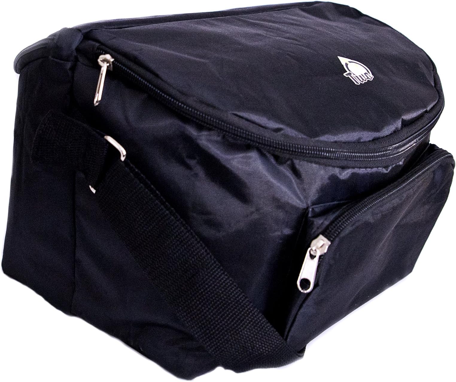 Adult's 12-hour Shift 2-sided Lunch Bag (Black)