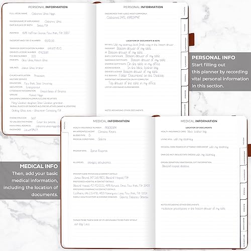 Vista 135 de Clever Fox Planificador de fin de vida - Organizador de arreglos finales para beneficiarios, preparación de testamentos, últimos deseos y Verde