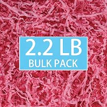 mxxkms Crinkle Paper Filler, Pink, 2.2 LB Bulk Box Cushioning