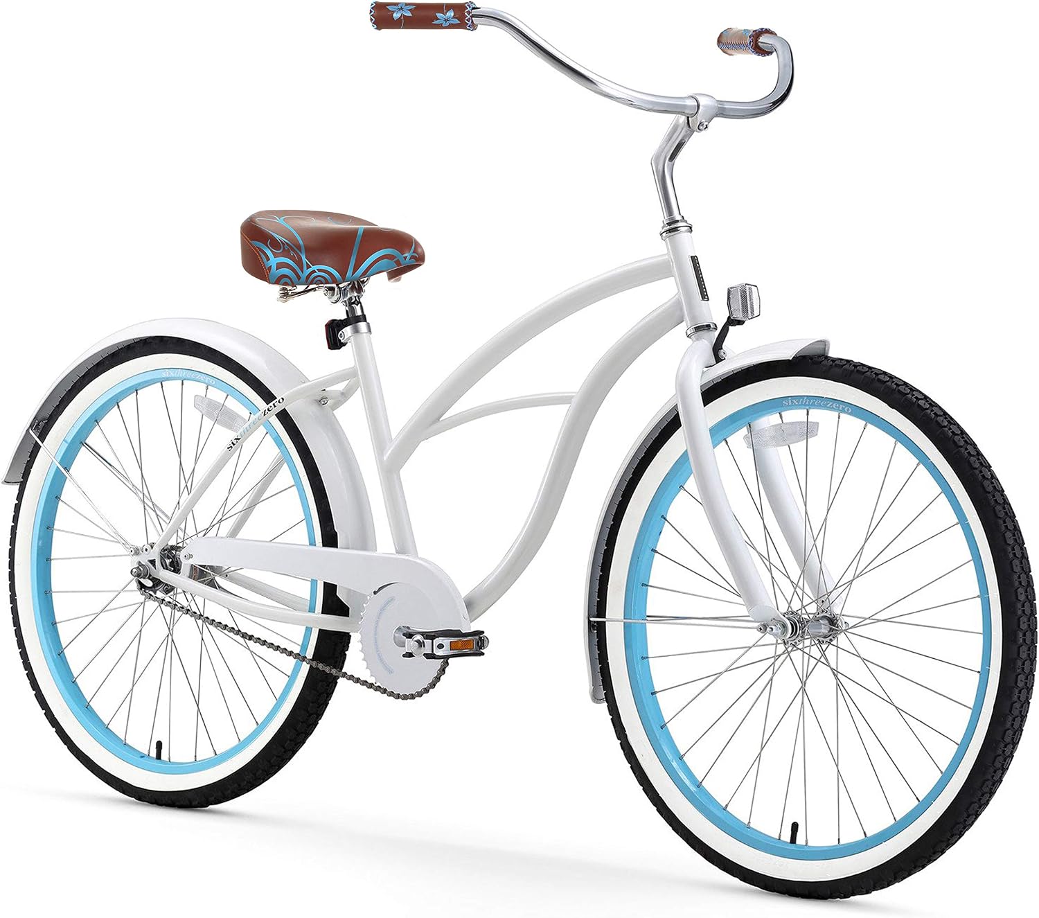 sixthreezero Women's Beach Cruiser Bicycle, 26" Wheels/17 Frame, 1-Sp, 3-Sp, 7-Sp, and 21-Sp