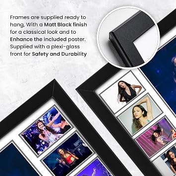 AllStarMedia Tribute to Olivia Rodrigo Inspired Pop Music Poster Print | Fan Art Style Pop Singer Wall Art | Contemporary Music Home Décor Artwork | Limited Edition Print | A4 Framed (30 x 21 CM)