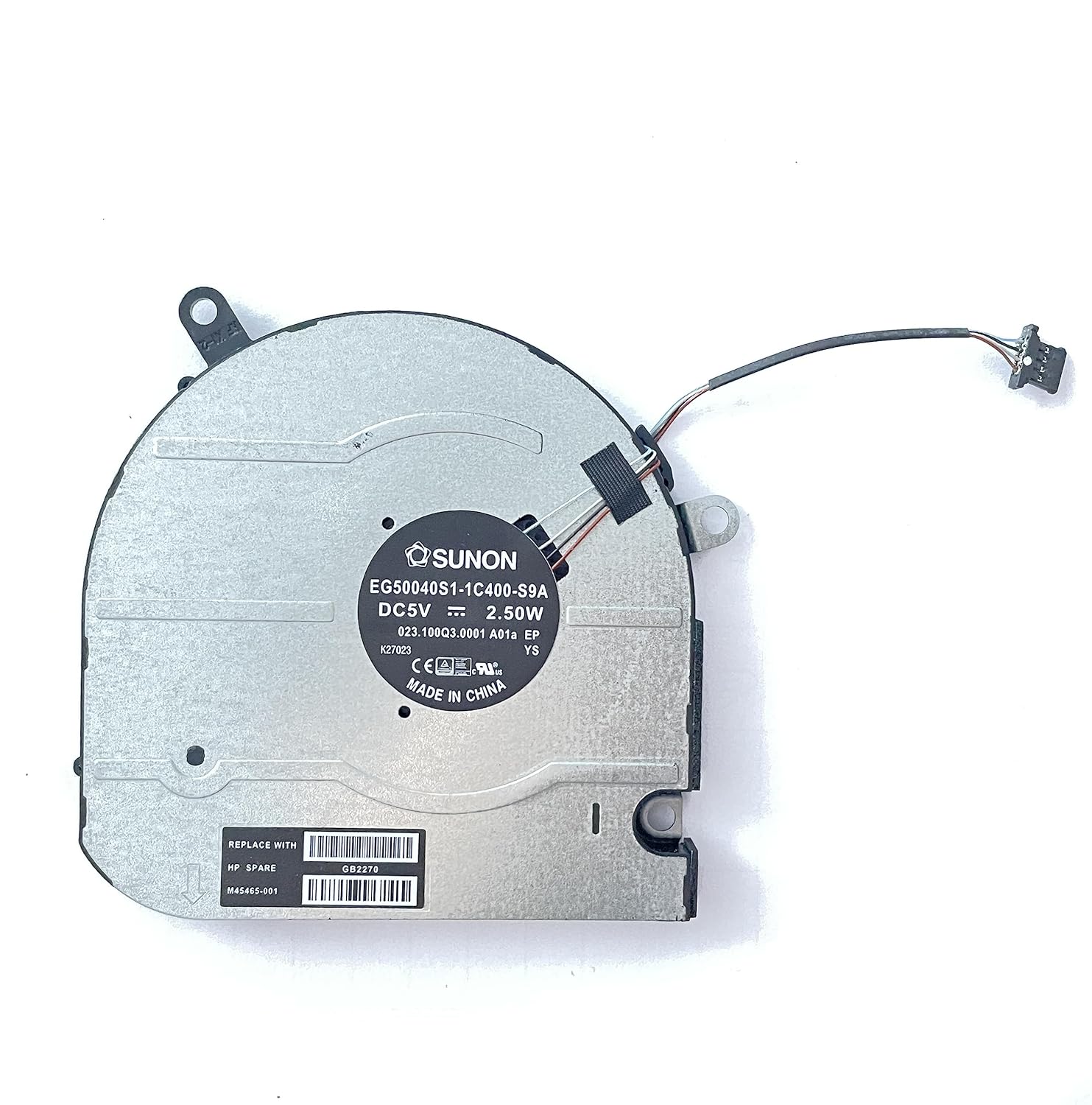Fleshy Leaf Replacement CPU+GPU Cooling Fan for HP Envy X360 15M-EU 15M-ES 15T-ES 15Z-EU 15-EU TPN-W149 TPN-W150 DC5V Series EG50040S1-1C400-S9A EG50040S1-1C410-S9A M45465-001 M45466-001