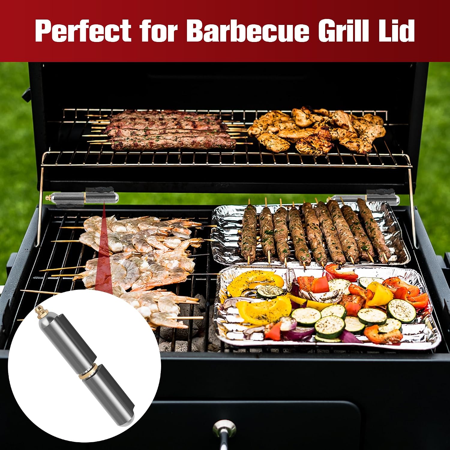 Coitak 6 PCS BBQ Smoker Weld on Bullet Hinges, Carbon Steel, 4 Inch | Weldable Barrel Hinges, Heavy Duty, For Swing Door Trailer Ramp