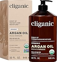 Vista 8 de Aceite de argán orgánico Cliganic 16 oz con bomba, 100% puro A granel para cabello, cara y piel (el empaque puede variar)
