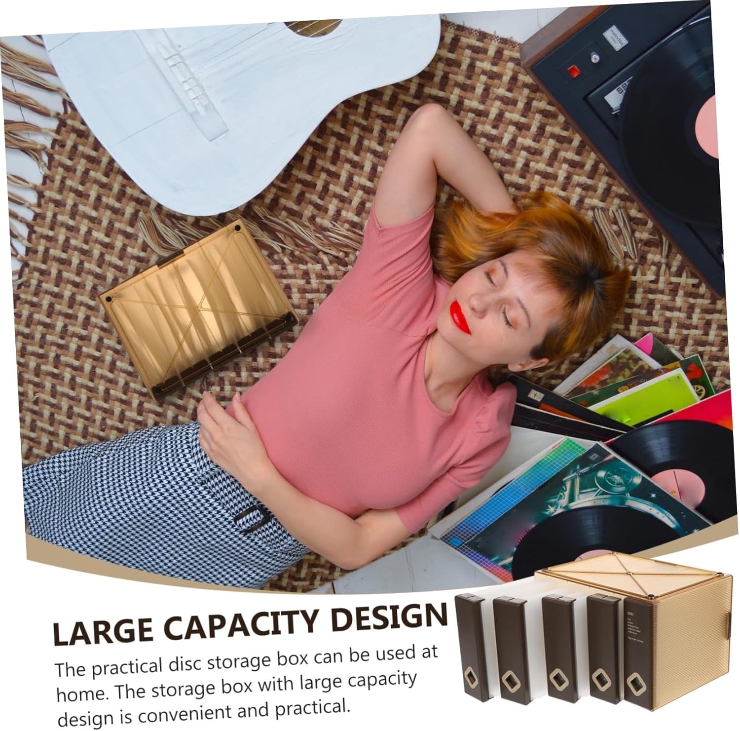 Capacity Portable Cd Storage Case Disc Holder Organizer for Easy Travel Space-saving Design Protects Discs from Damage for Dvds Albums and Games