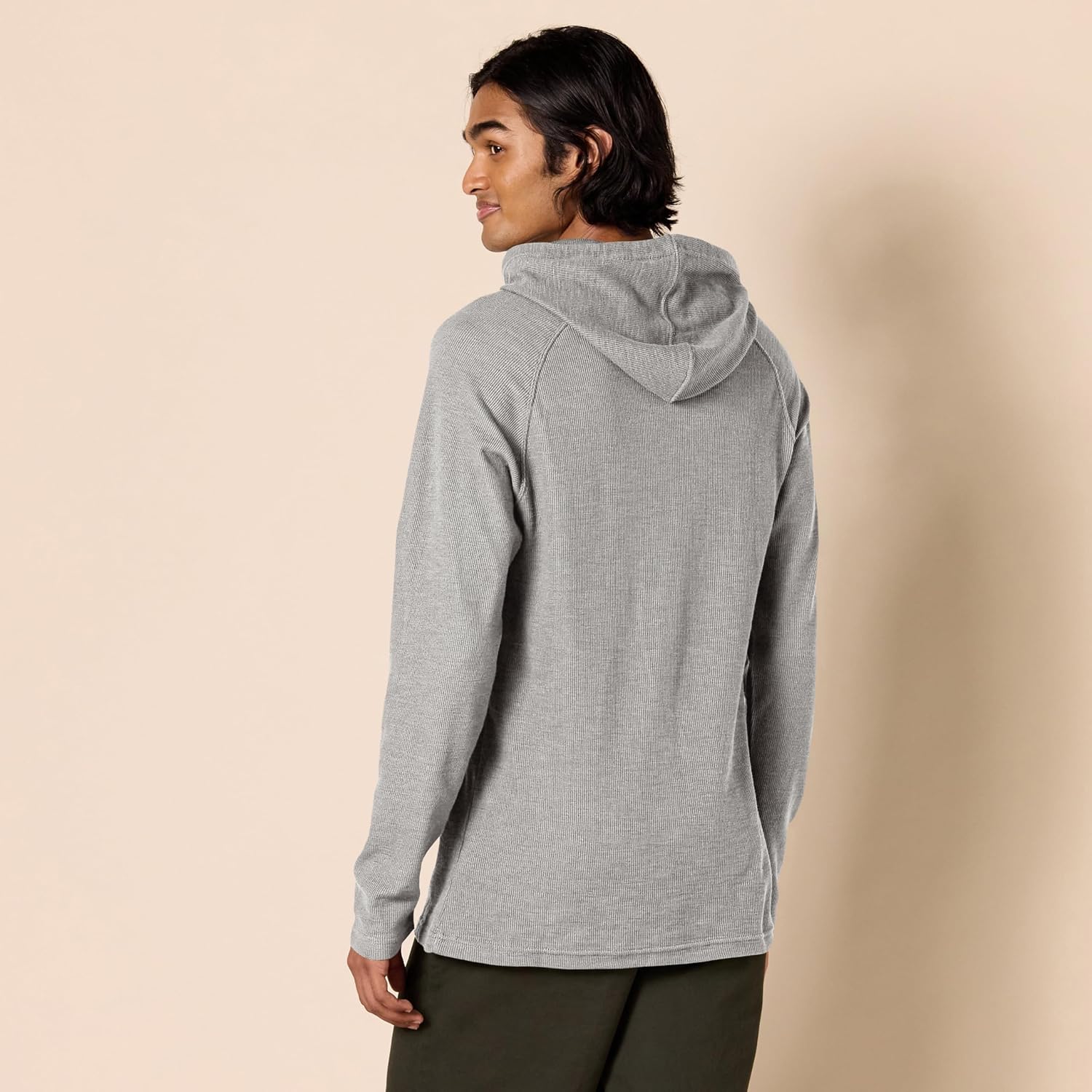 Amazon Essentials Men's Pullover Hoodie, Long-Sleeve Slub Thermal (Previously GoodThreads) - Image 2