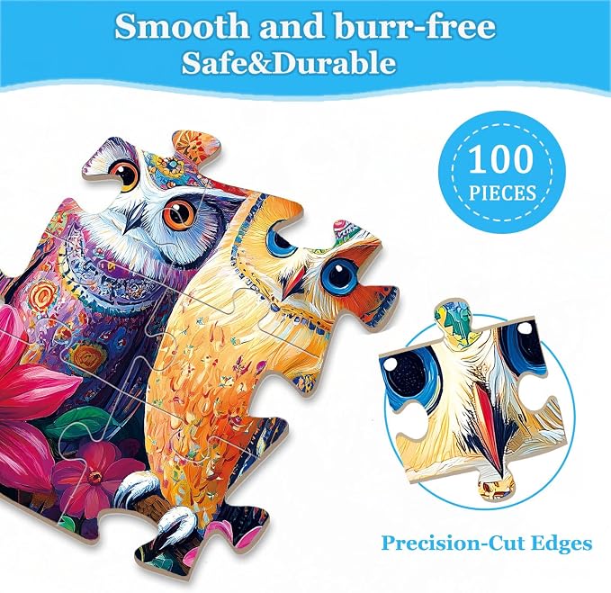 Set 4 puzzles 100 piezas para niños 4-10 años miniatura 6