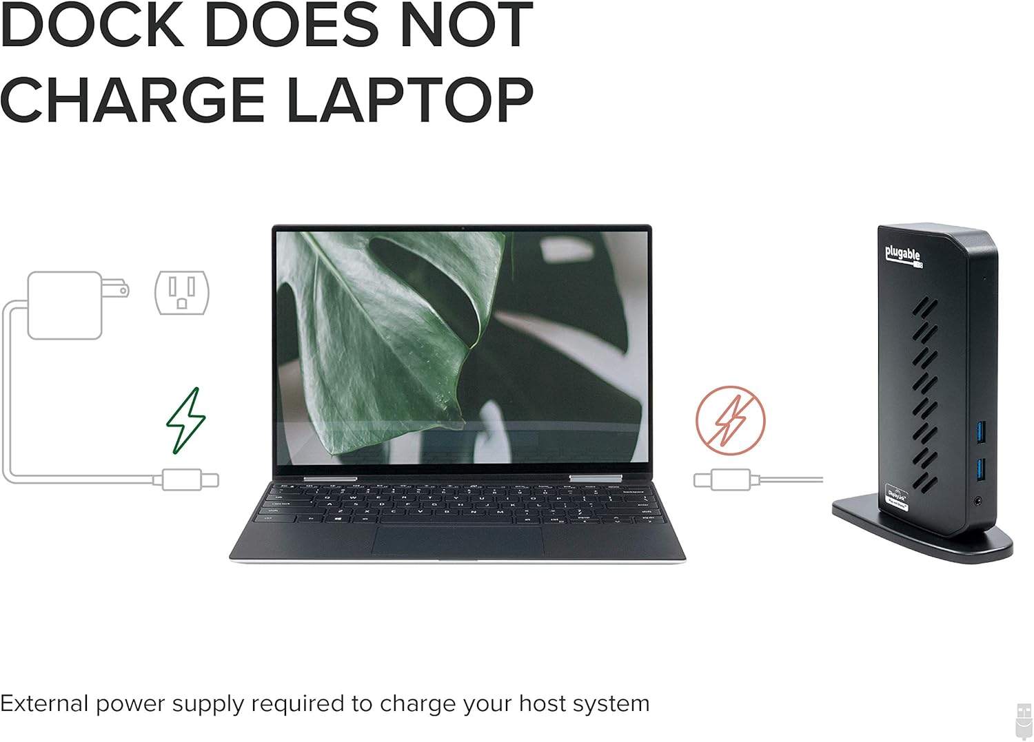 Plugable USB 3.0 and USB-C Universal Laptop Docking Station for Windows and Mac (Dual Video HDMI, Gigabit Ethernet, Audio, 6 USB Ports) : Electronics