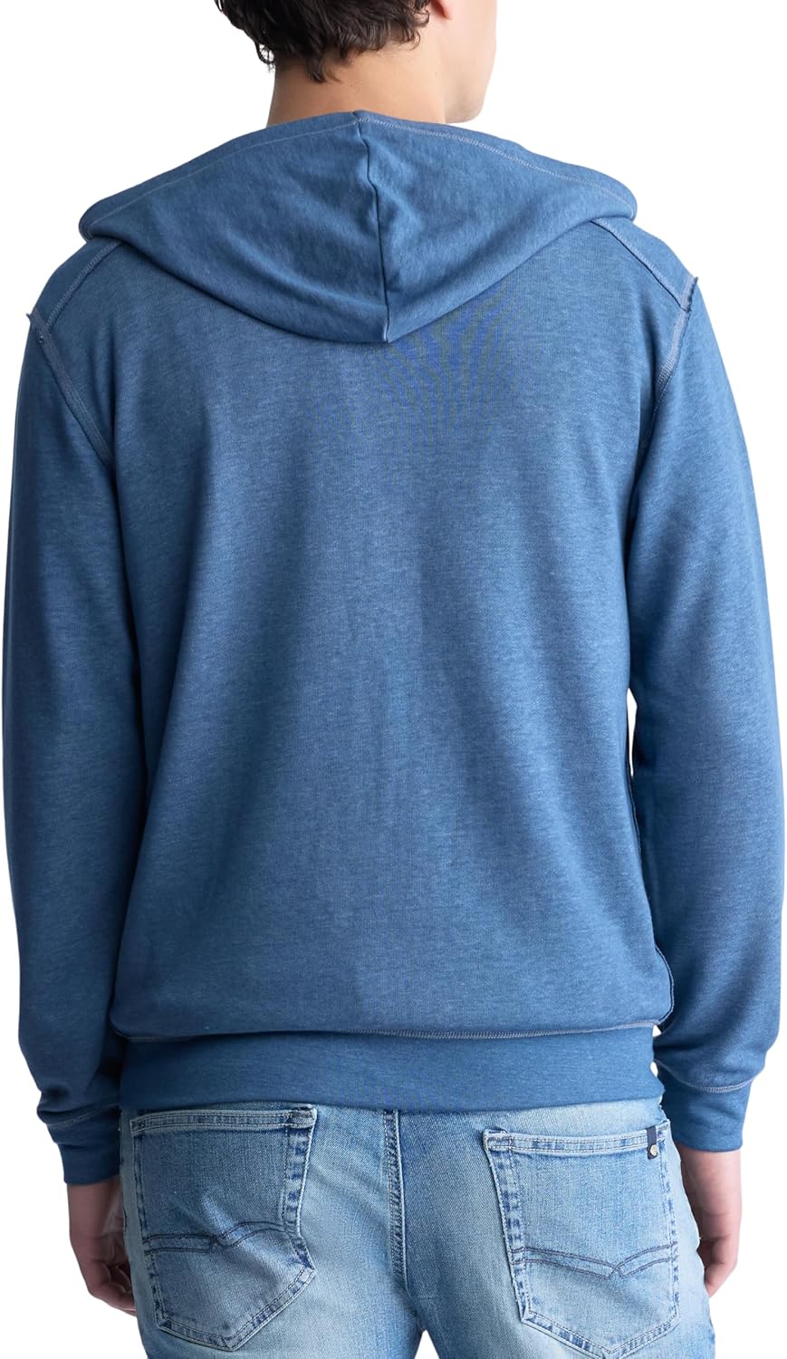Buffalo David Bitton Men's Long Sleeve Burnout Hoodie Lightweight