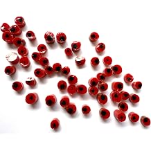 Poppy Flower murrini for Glass fusing Made with Bullseye 90coe Glass