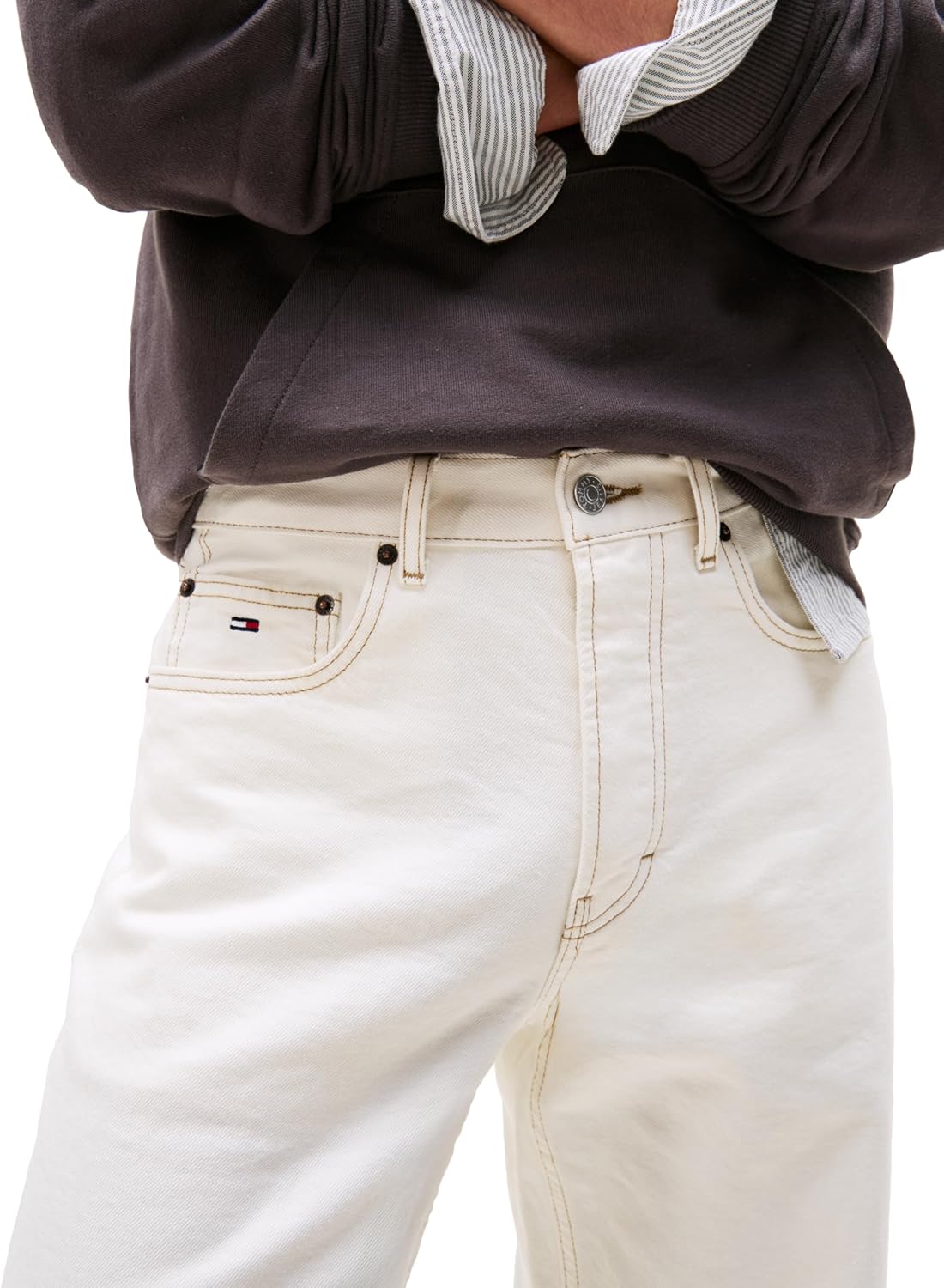Tommy Jeans Men's Relaxed Straight Stretch Jeans