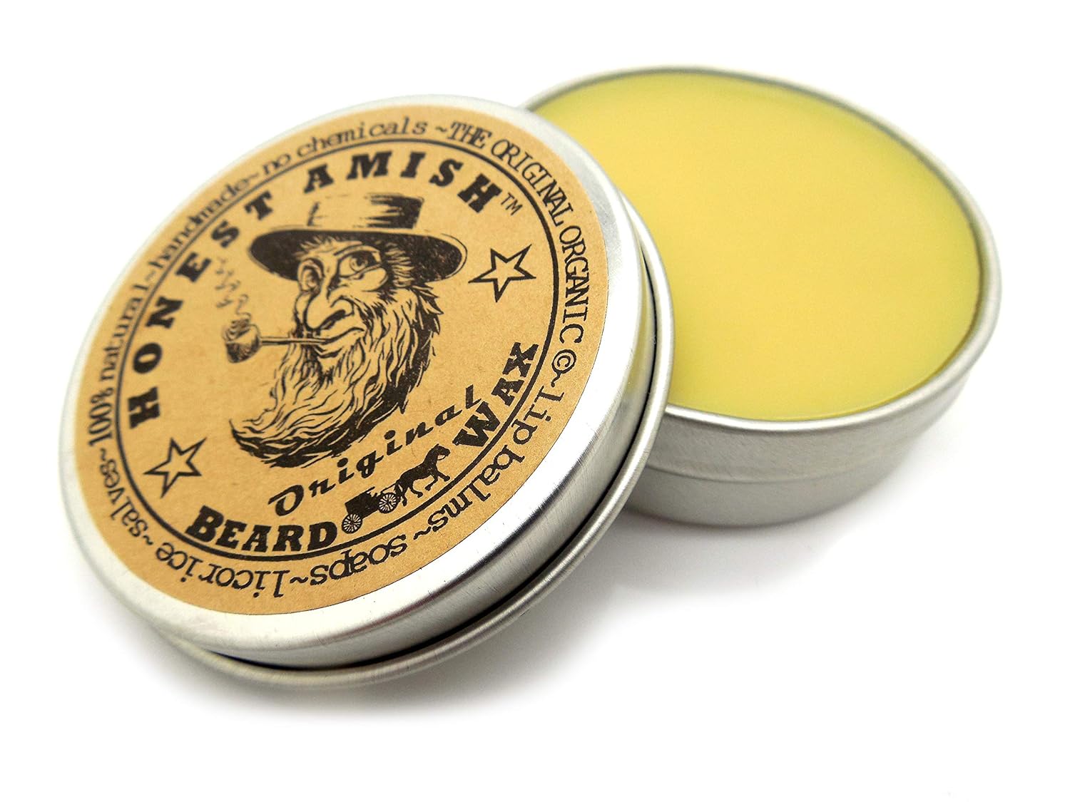 Honest Amish Original Beard Wax - All Natural and Organic- 2 ounce - Image 4