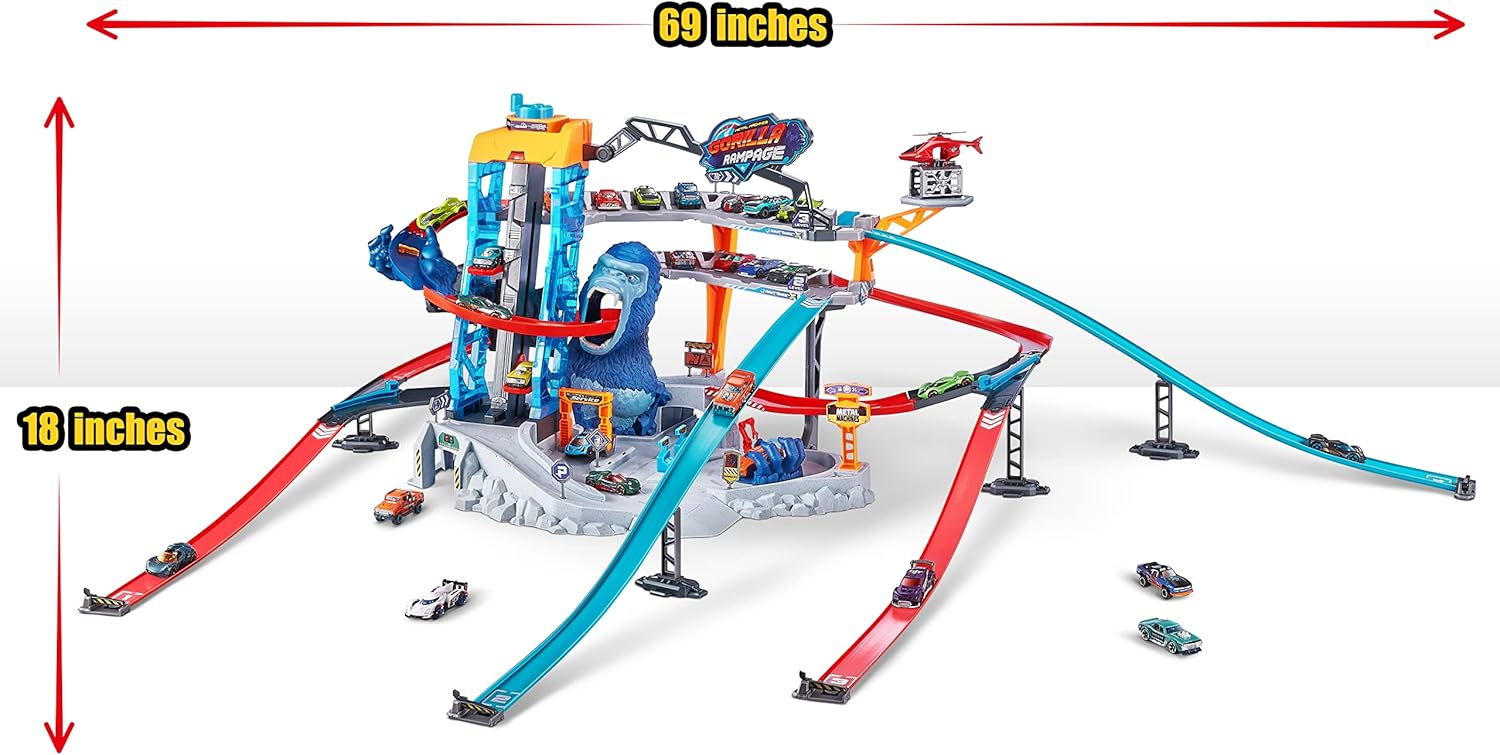 Metal Machines Gorilla Rampage Playset dimensions