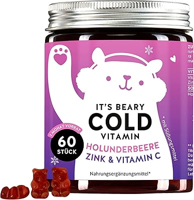 Immun Abwehr - Gummibärchen bei Erkältung für Kinder & Erwachsene - Holunderblüte, Zink, Vitamin C, Honig - 60St Monatsvor...